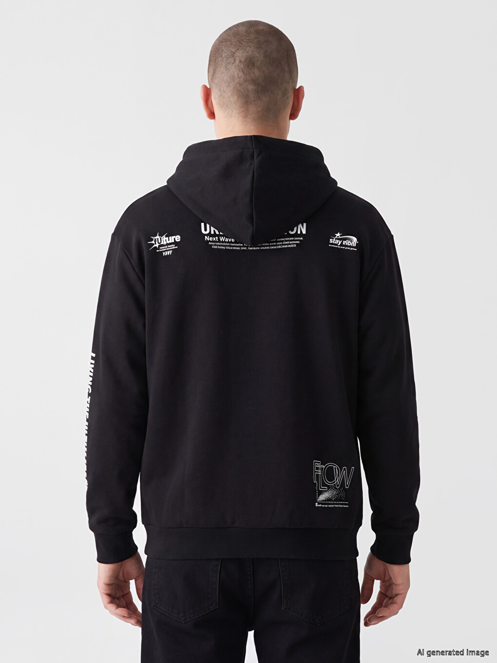 Printed Men's Thick Hoodie-3