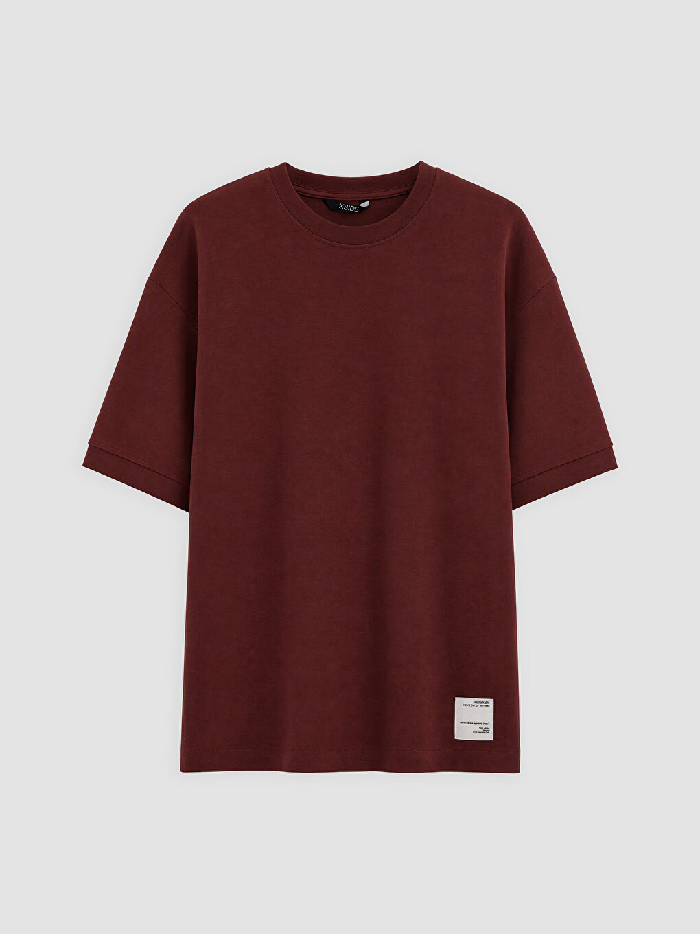 Mashkull Ngjyre Kafe T-shirt