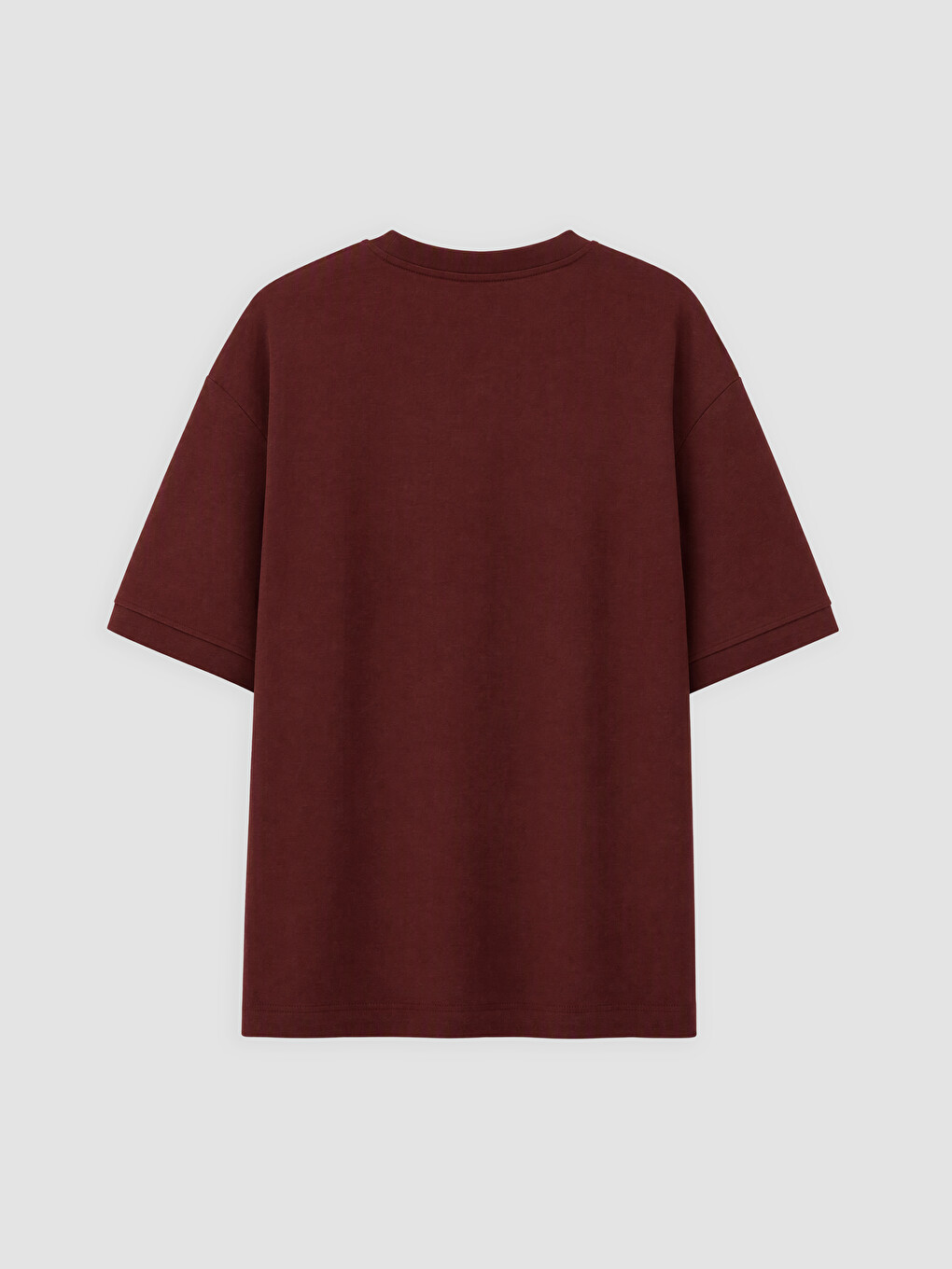 Mashkull Ngjyre Kafe T-shirt-1