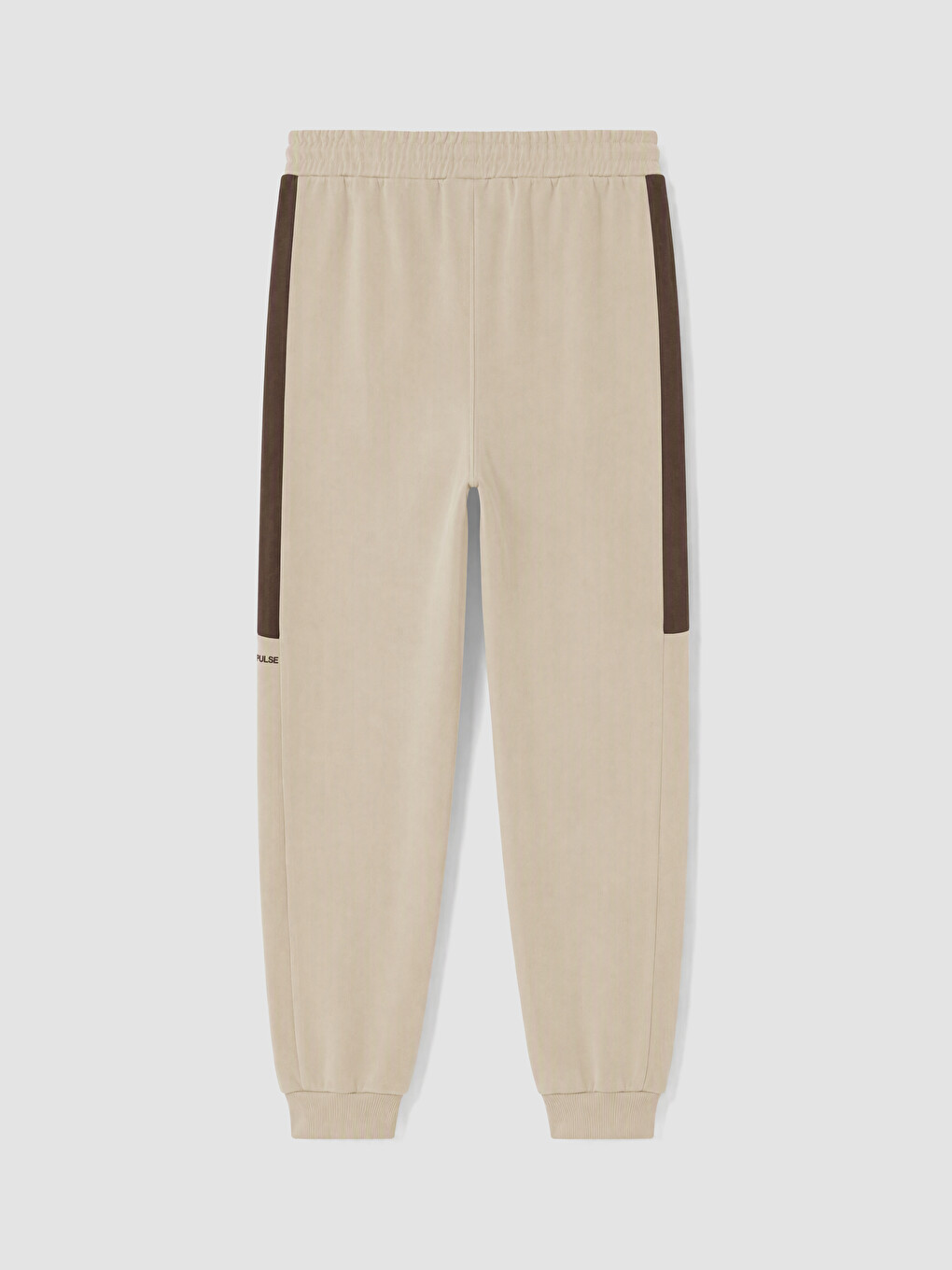 Man Beige Jogger Sweatpants-3