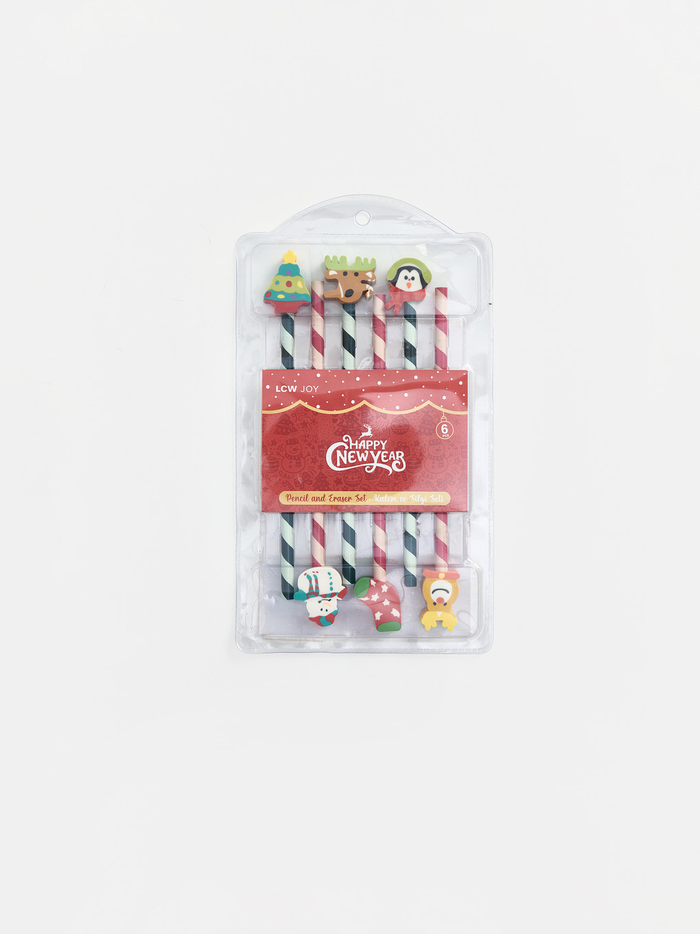 6-piece New Year Themed Pencil Set