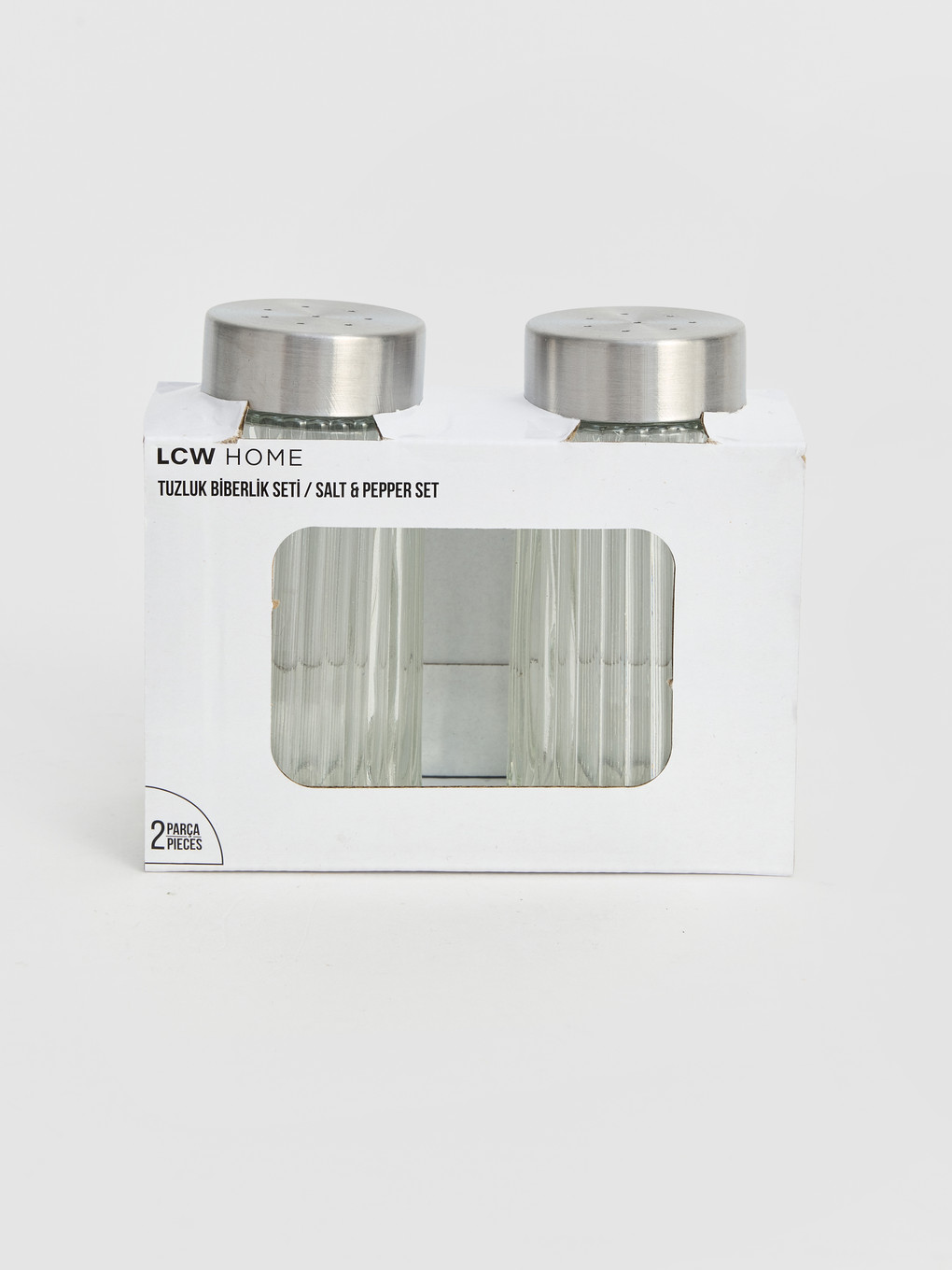 2 Pack Glass Salt Shaker Pepper Shaker-2