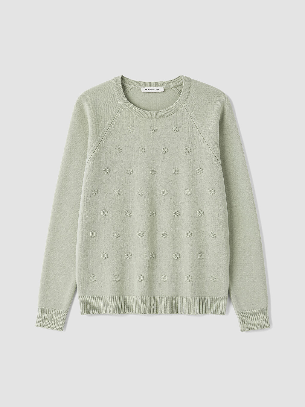 Crew Neck Embroidered Women's Knitwear Sweater