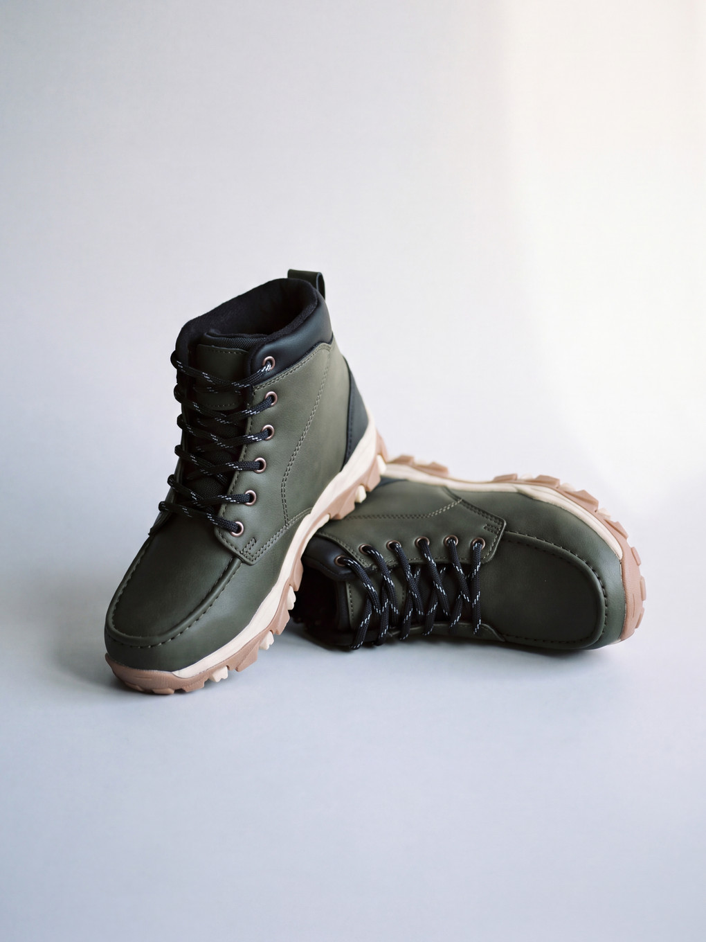 Laced And Zippered Boys' Boot