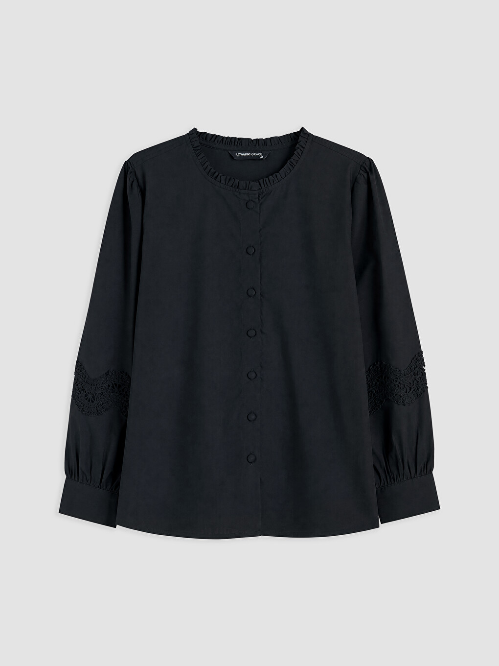 Grandad Collar Women's Shirt-4