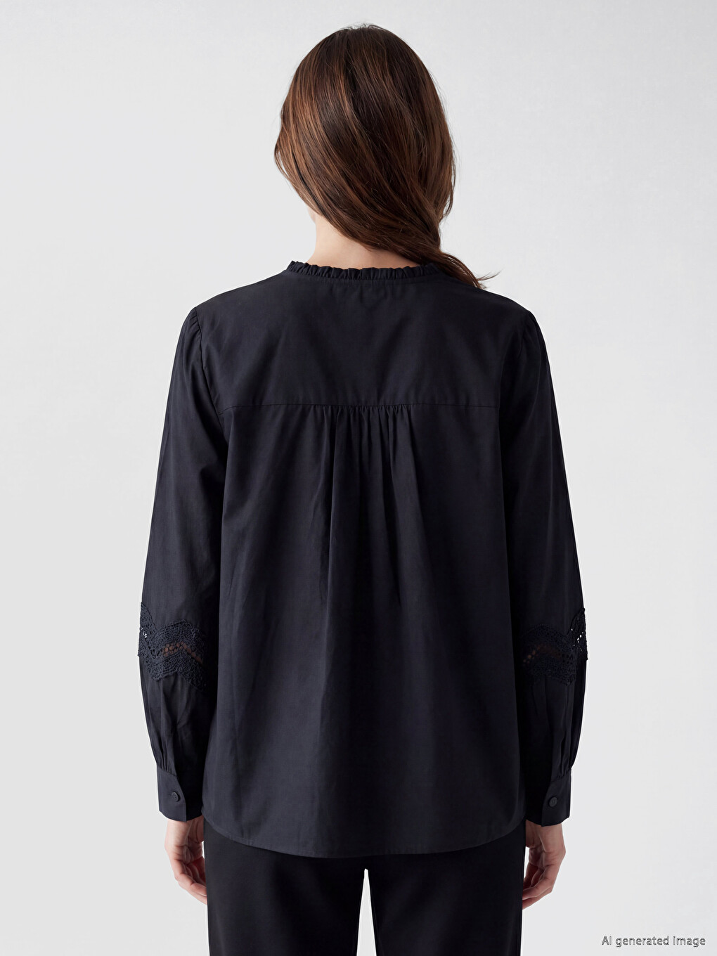 Grandad Collar Women's Shirt-3