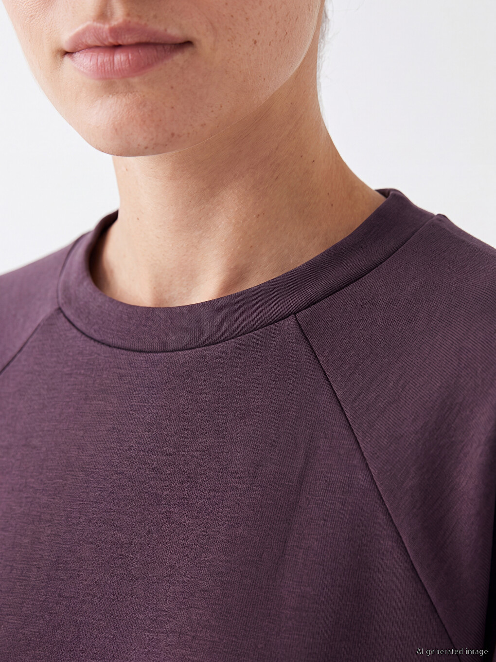Mürdüm Soft Touch Oversize Kadın Sweatshirt Tunik-2