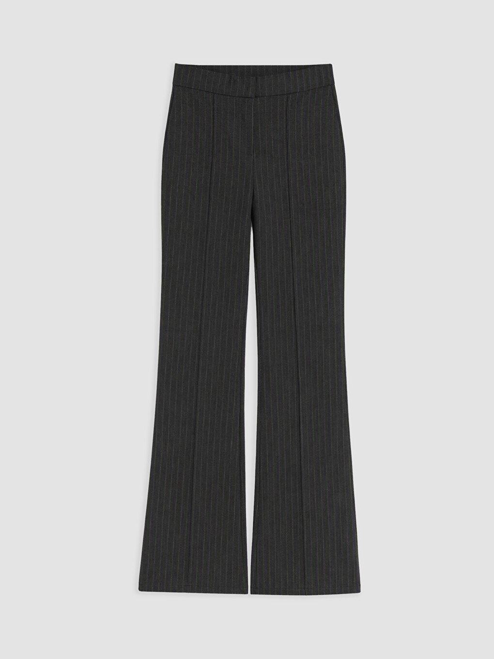 Slim Fit Striped Flare Women's Trousers