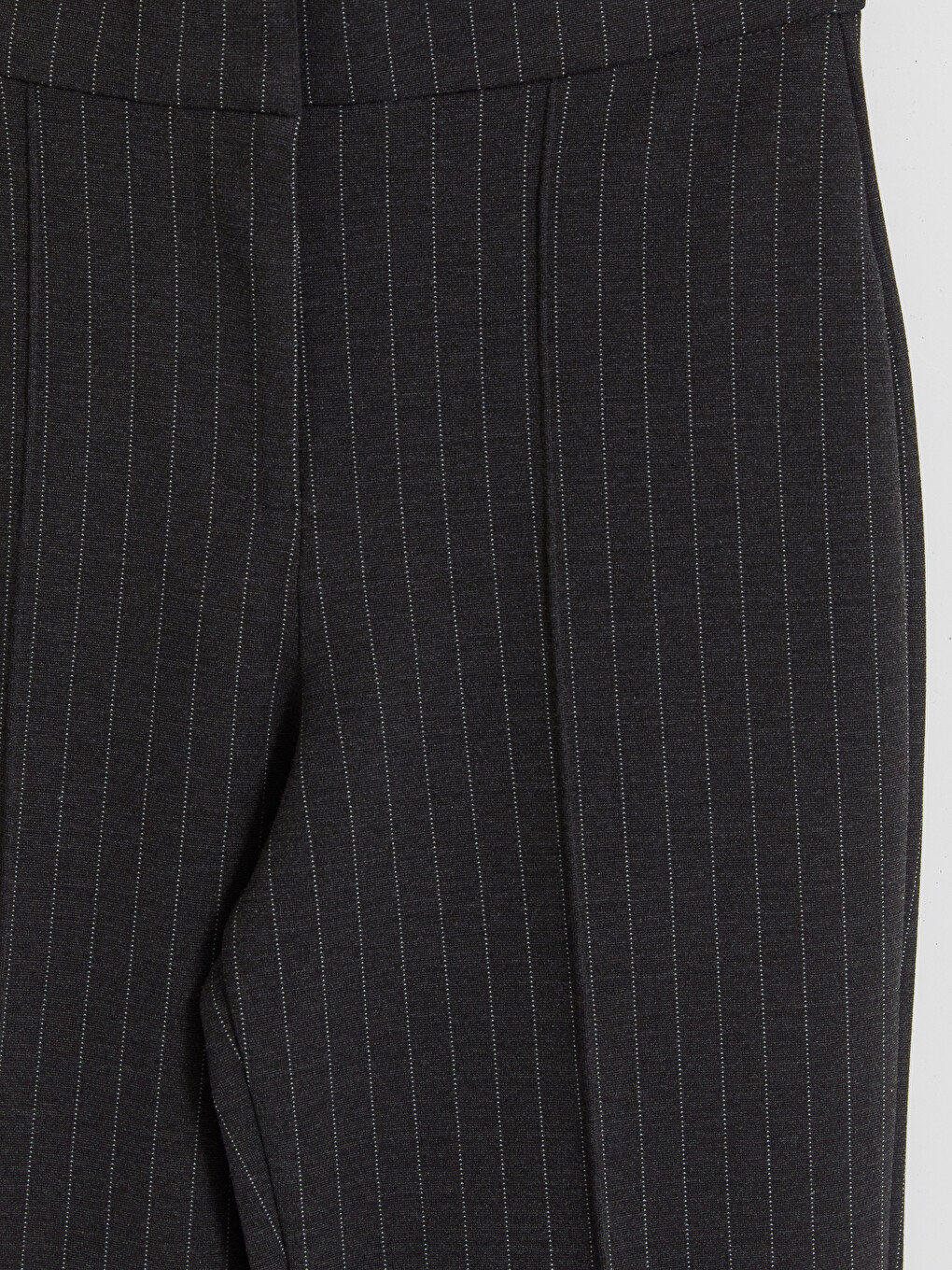 Slim Fit Striped Flare Women's Trousers-2