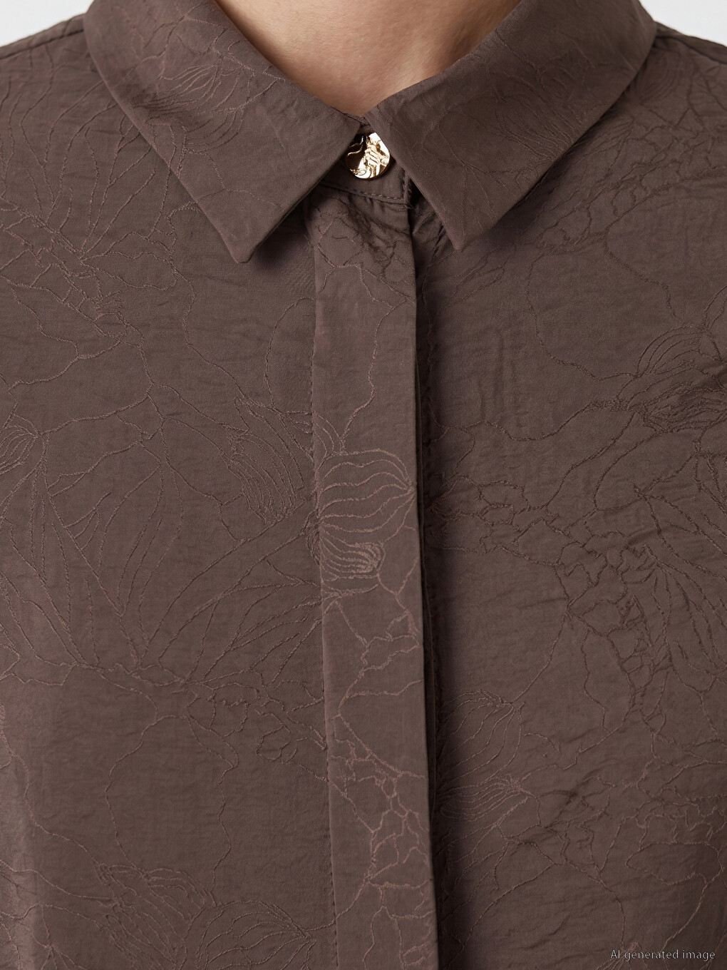Patterned Modal Blend Women's Shirt Tunic-2