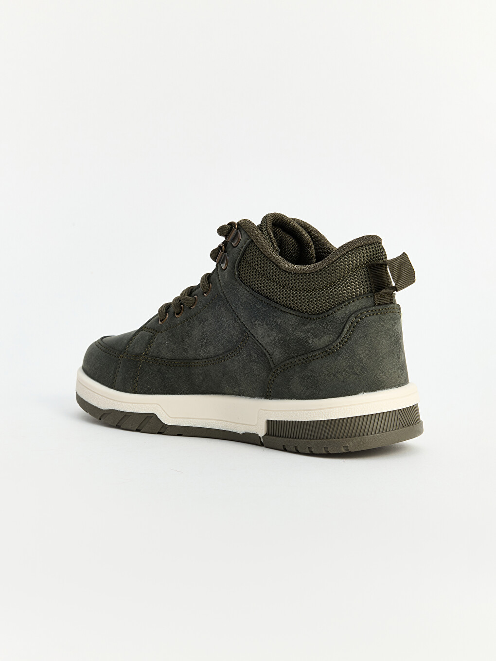 Haki Süet Görünümlü Bilekli Erkek Çocuk Sneaker-2