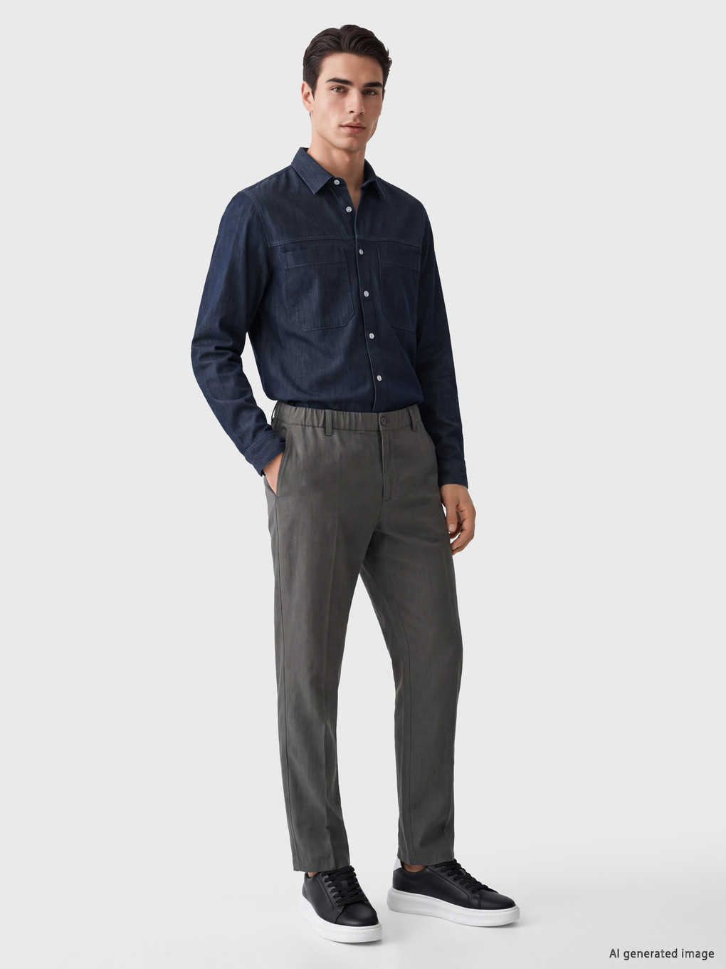 Mavi Regular Fit Erkek Jean Gömlek-1