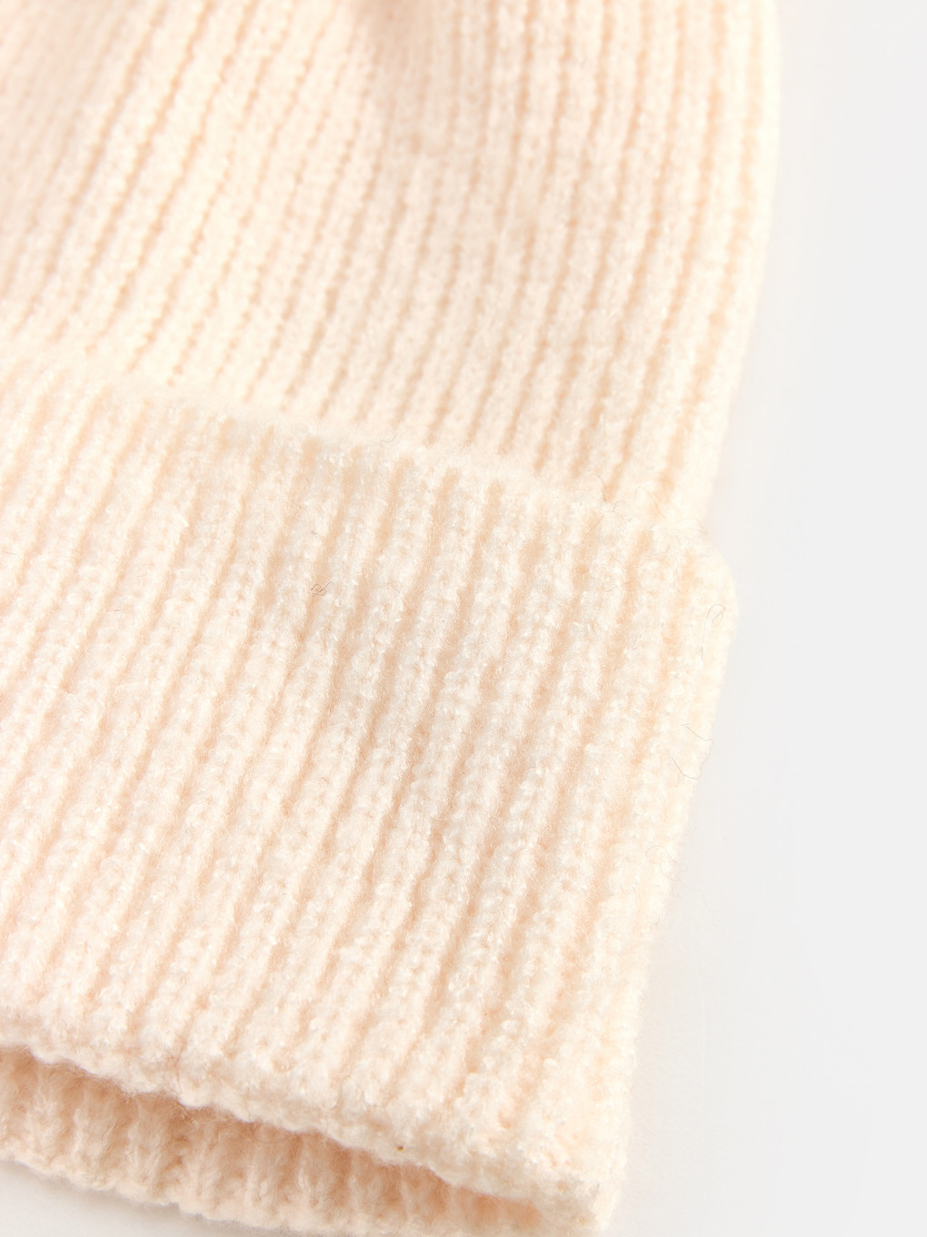 Woman Ecru Scarf & Beanie & Glove Set-1