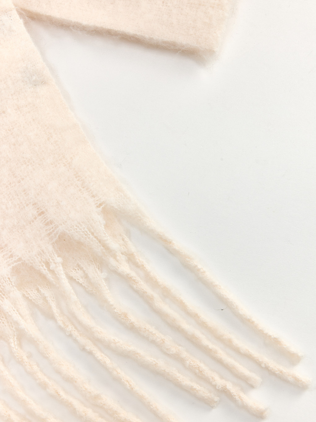 Woman Ecru Scarf & Beanie & Glove Set-2