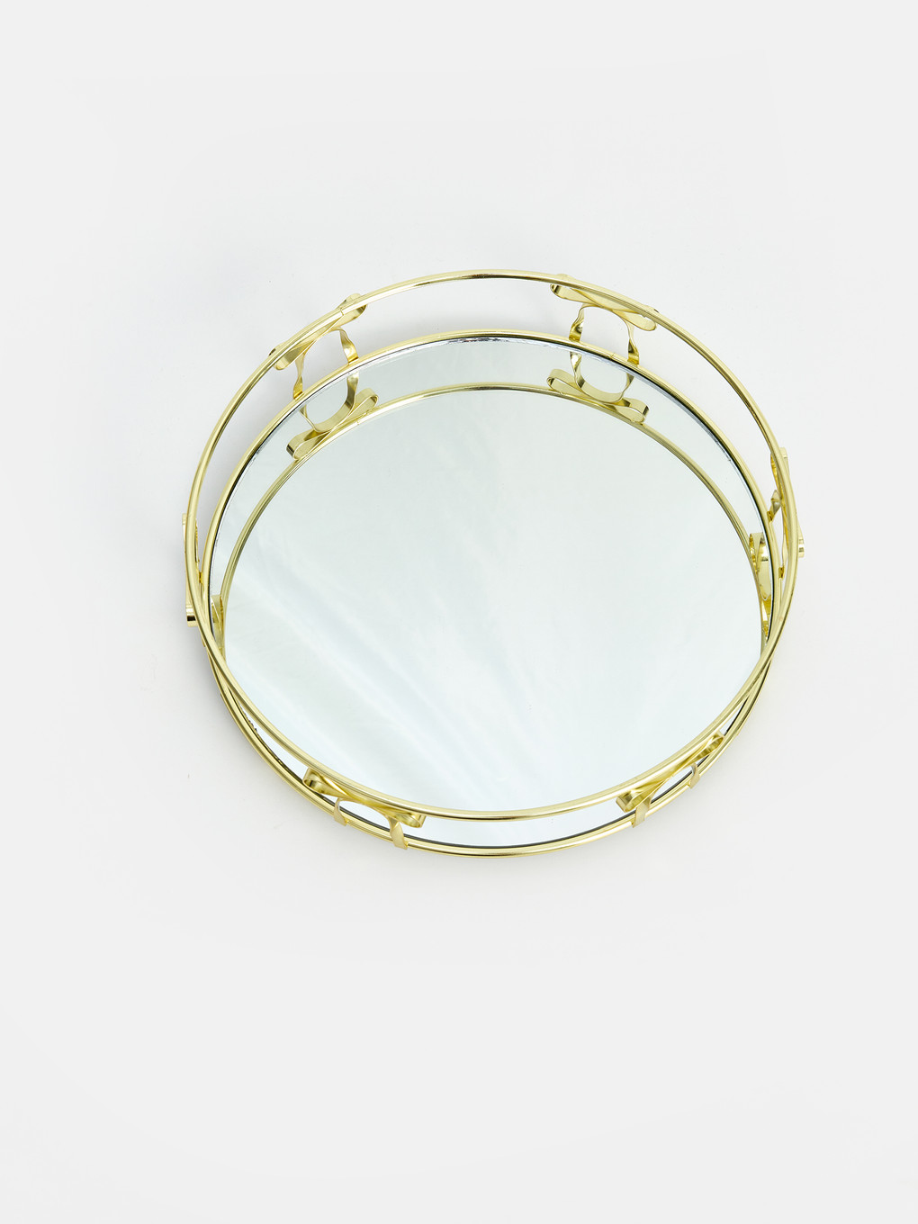 Mirrored Decorative Metal Tray-2