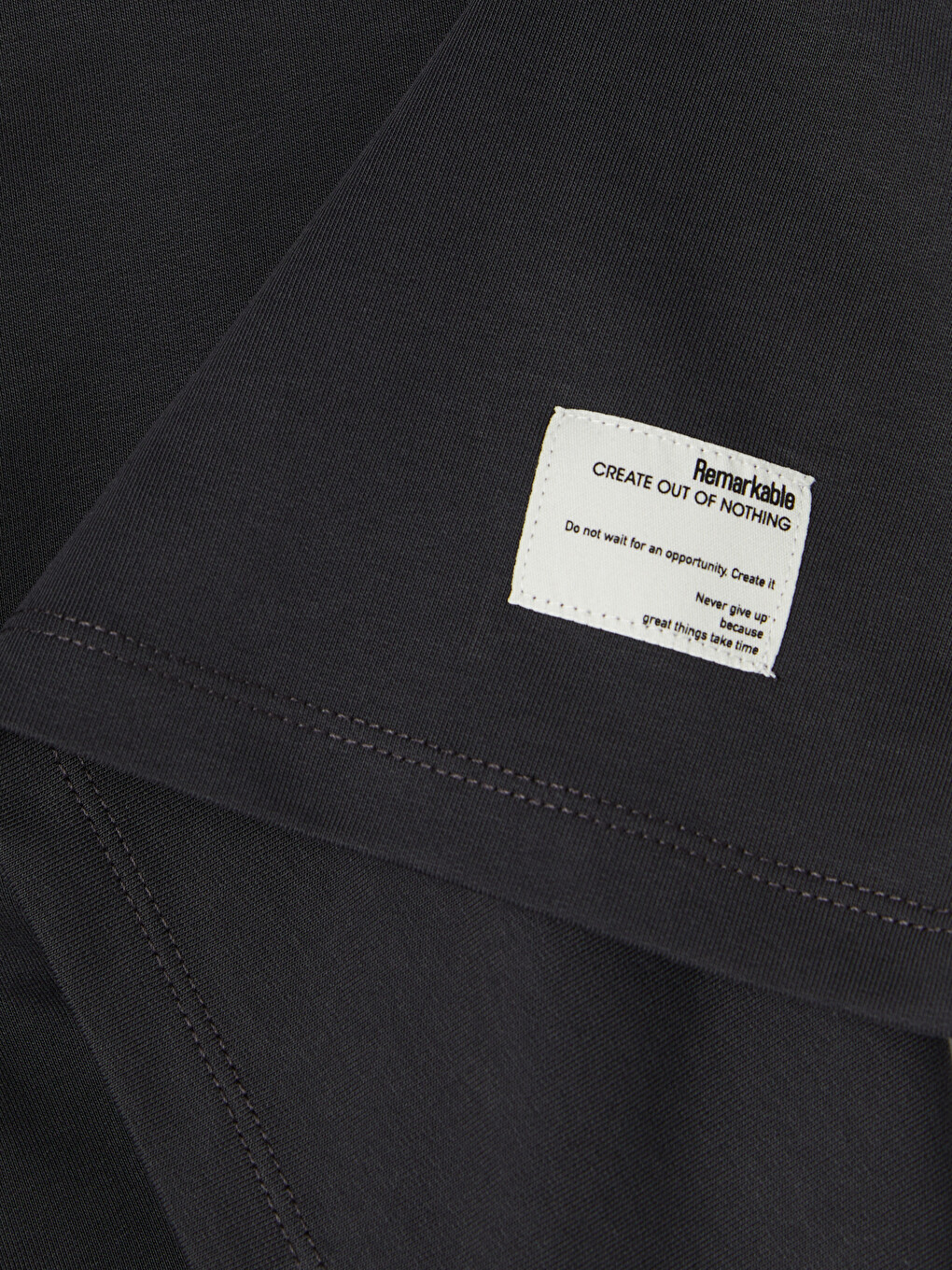Antrasit Bisiklet Yaka Erkek Sweatshirt-3
