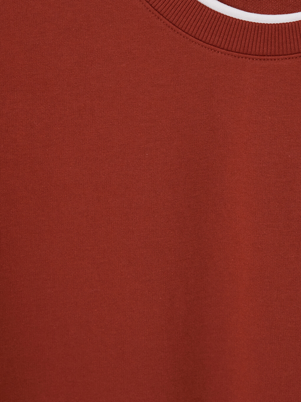 Bordo Bisiklet Yaka Erkek Sweatshirt-2