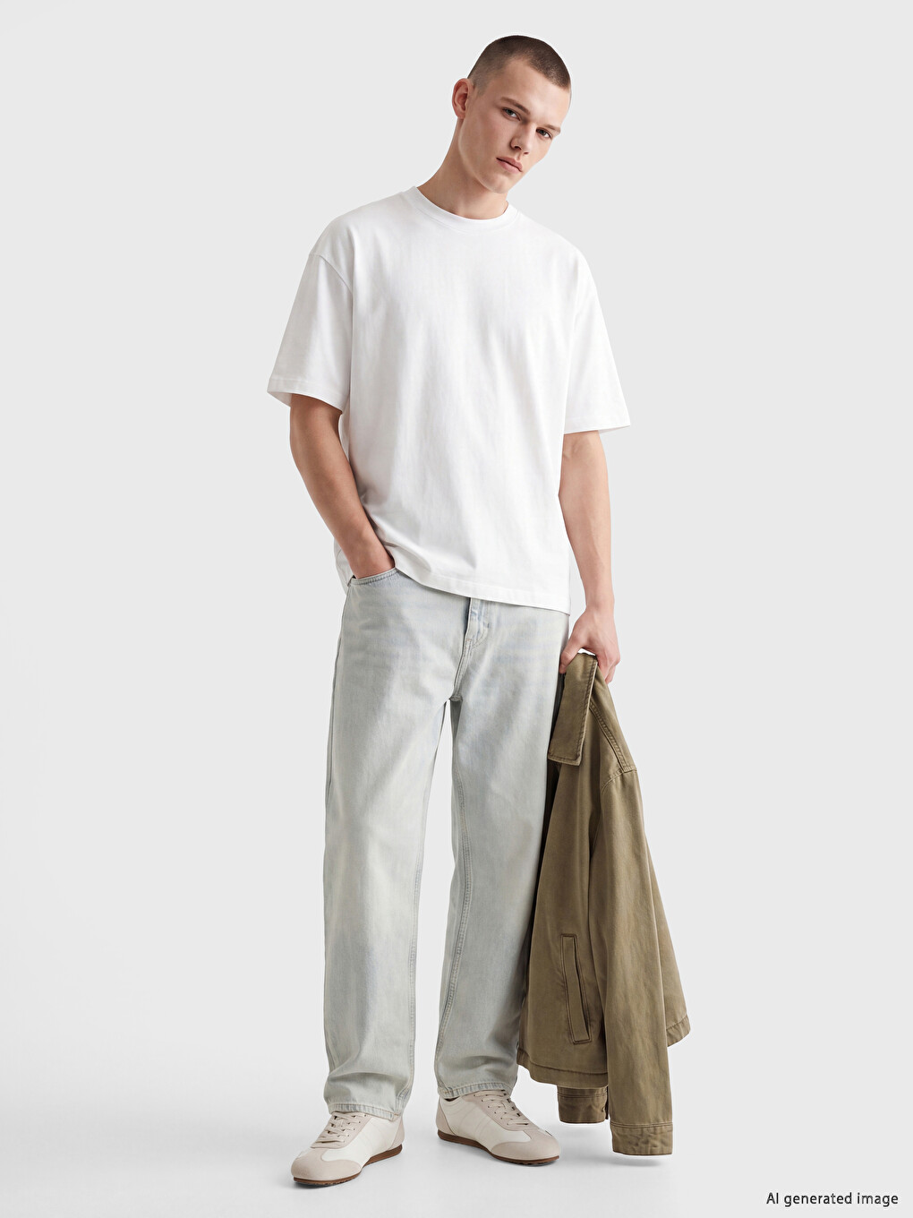 Boxy Fit Thick Fabric T-shirt /05-1