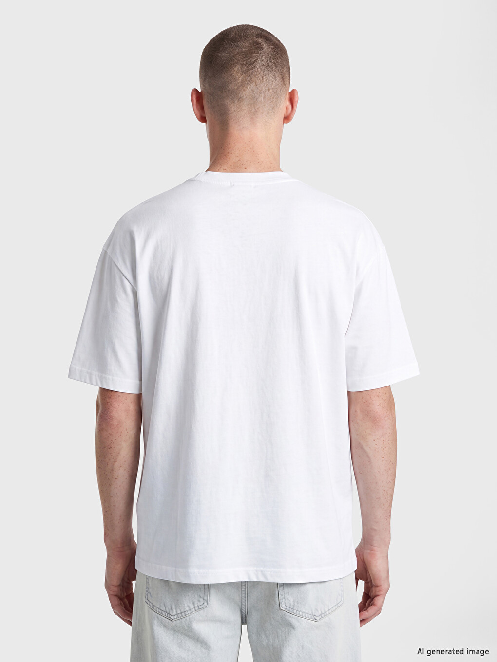 Boxy Fit Thick Fabric T-shirt /05-3