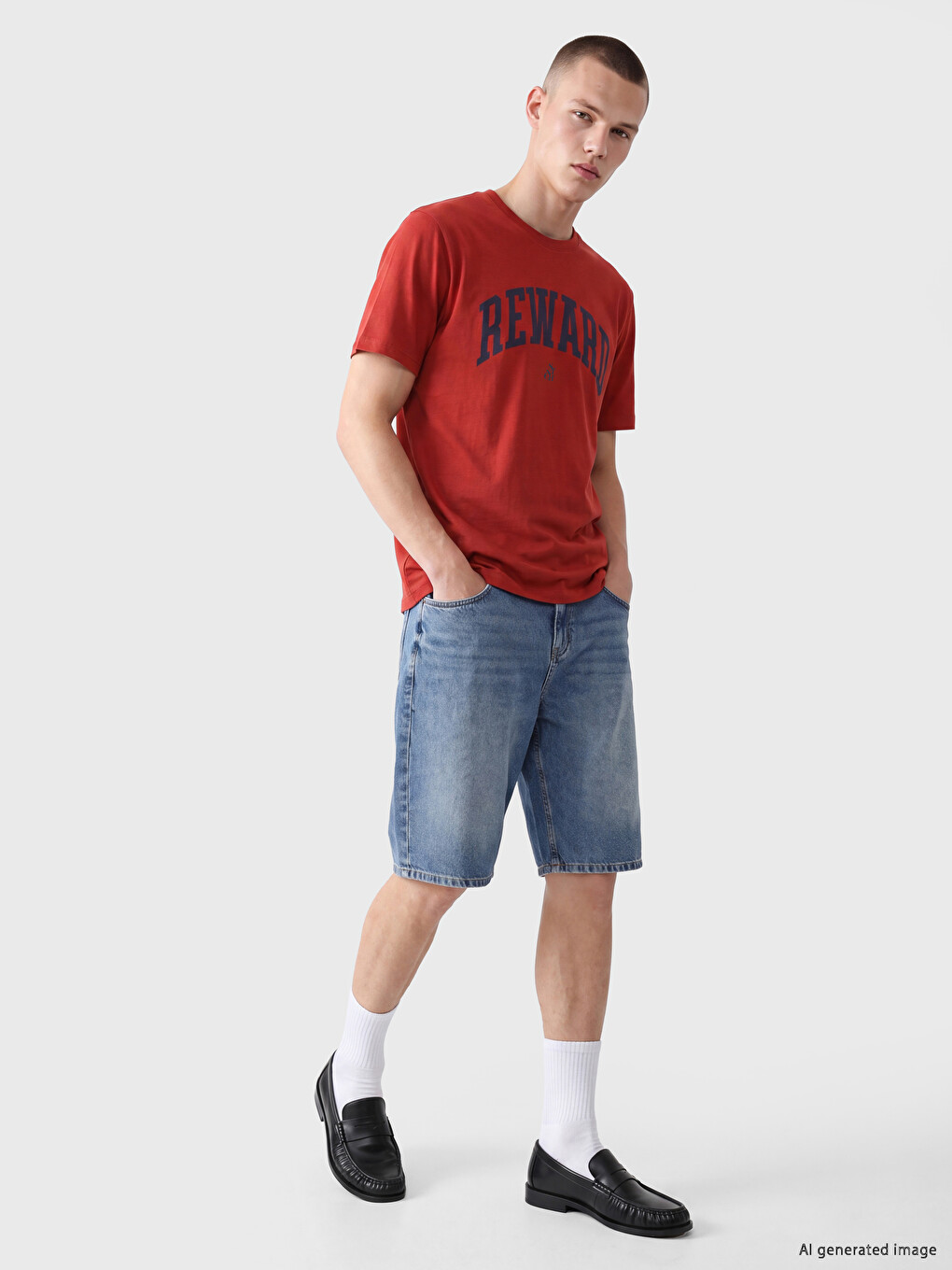 T-shirt Imprimé À Col Rond Pour Homme-1