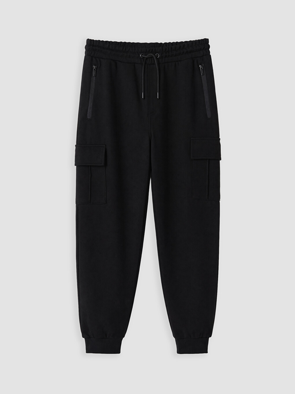 Siyah Regular Fit Erkek Jogger Eşofman Altı-4