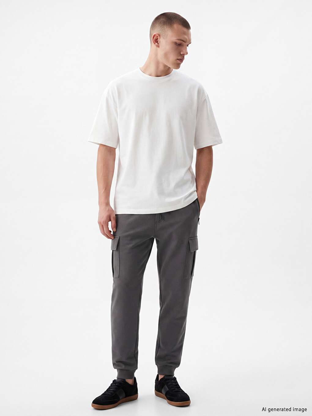 Antrasit Regular Fit Erkek Jogger Eşofman Altı-1