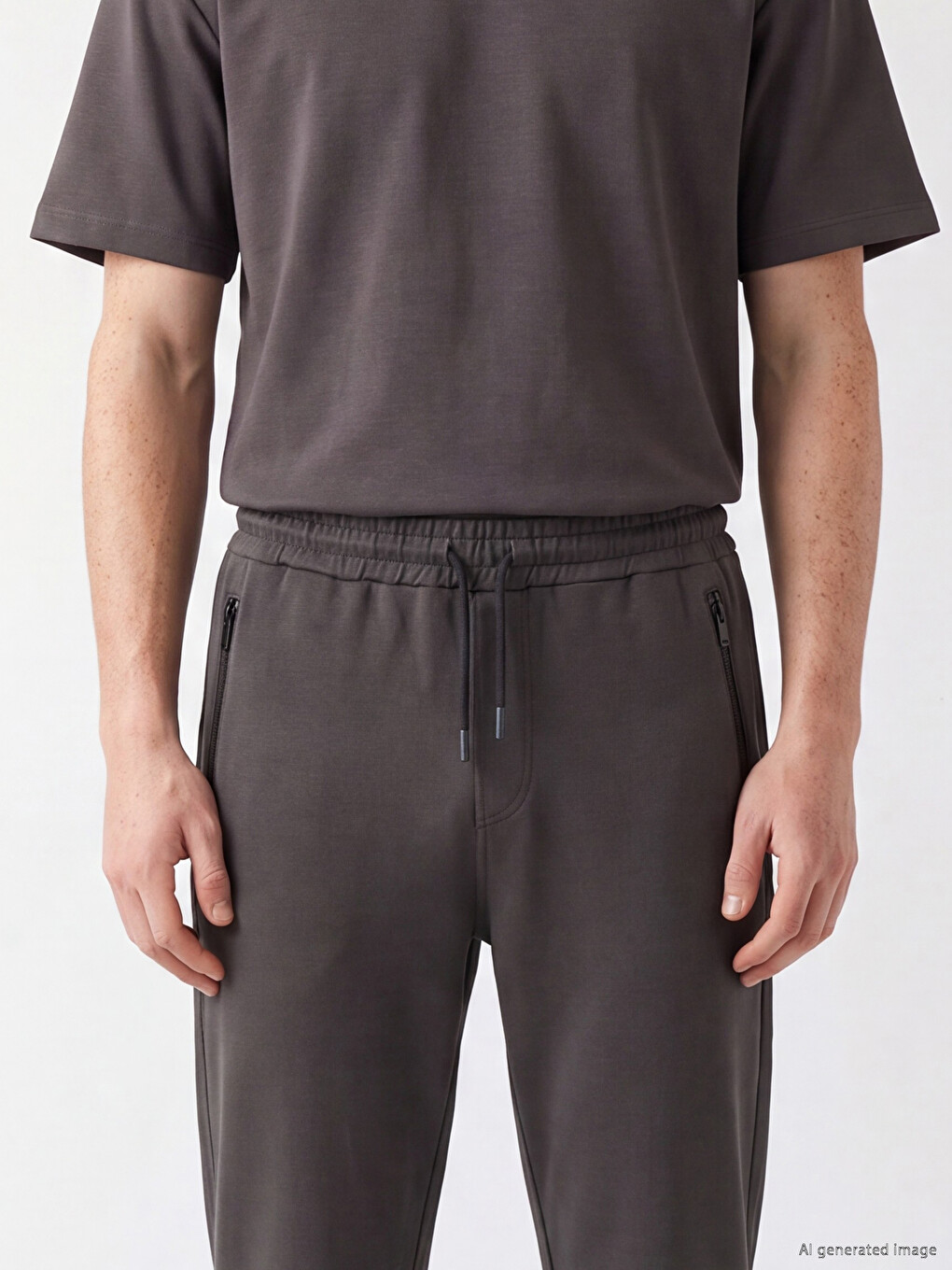 Antrasit Regular Fit Erkek Eşofman Altı-2