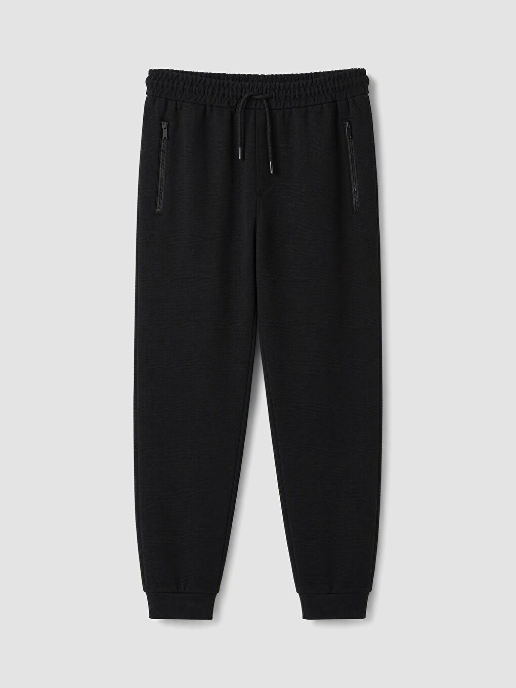 Siyah Regular Fit Erkek Jogger Eşofman Altı-4