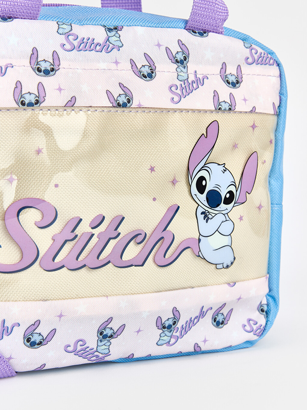 Mavi Stitch Baskılı Kız Çocuk Beslenme Çantası-2