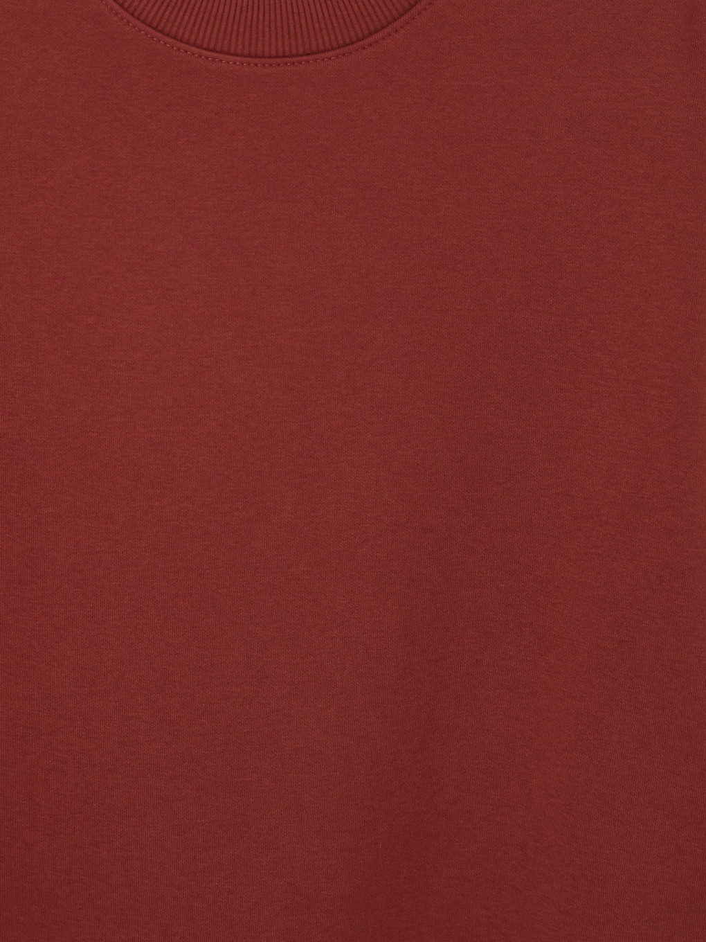 Kahverengi Bisiklet Yaka Kalın Sweatshirt-2