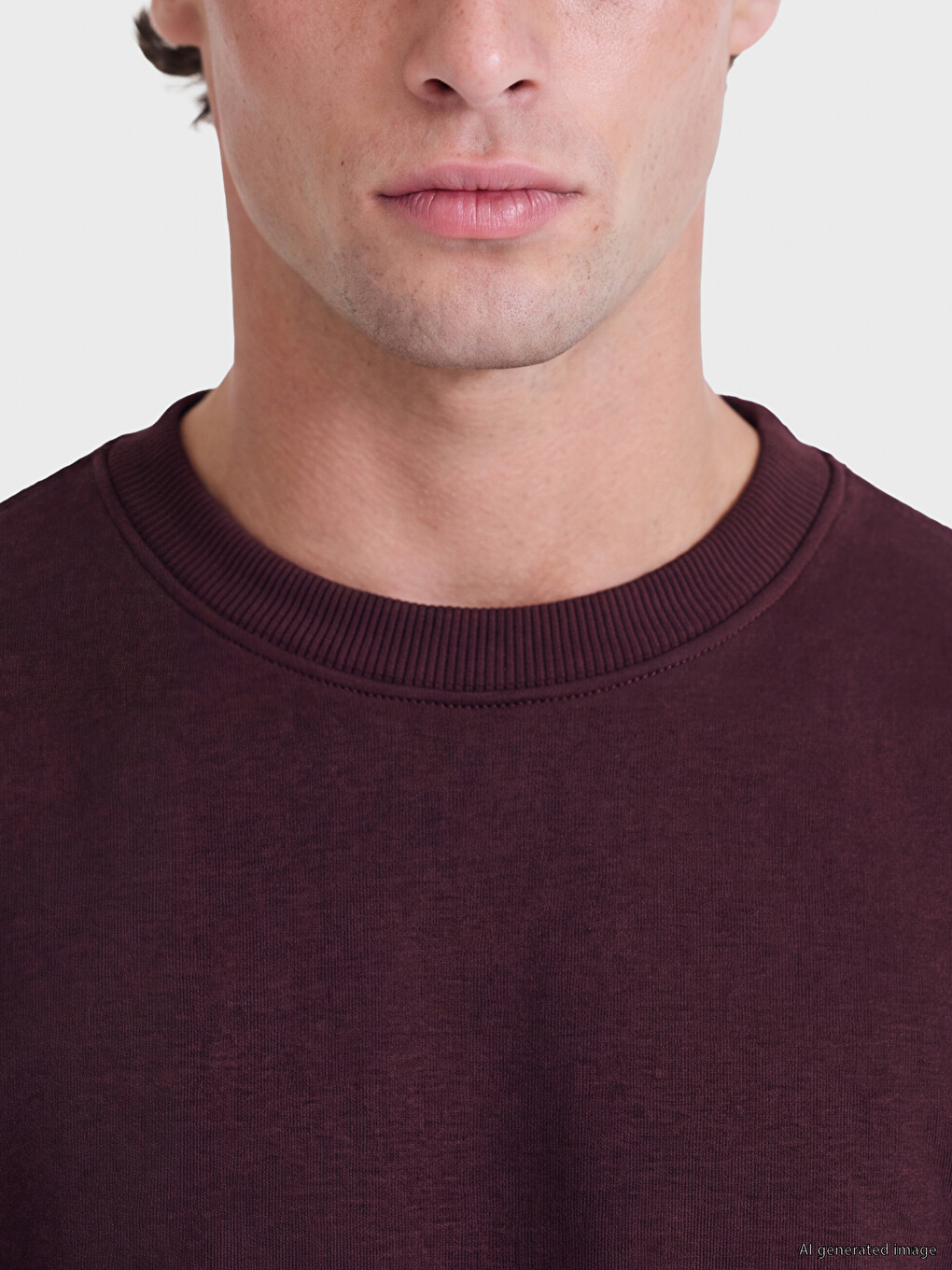 Crew Neck Men's Thick Sweatshirt-2