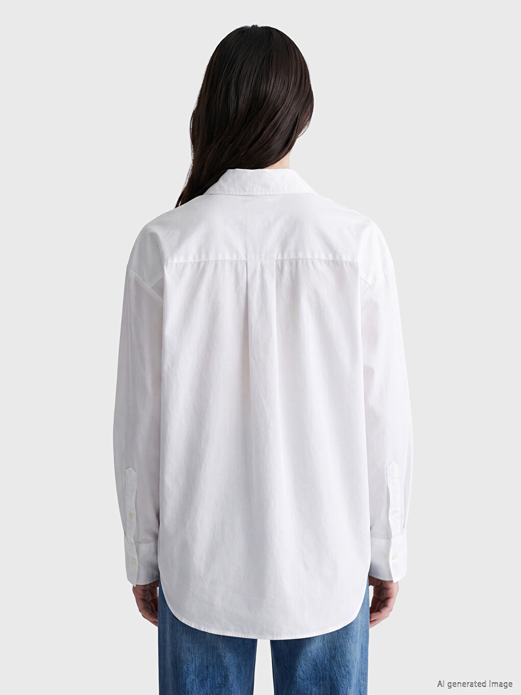 Oversize Oxford Women's Shirt-3
