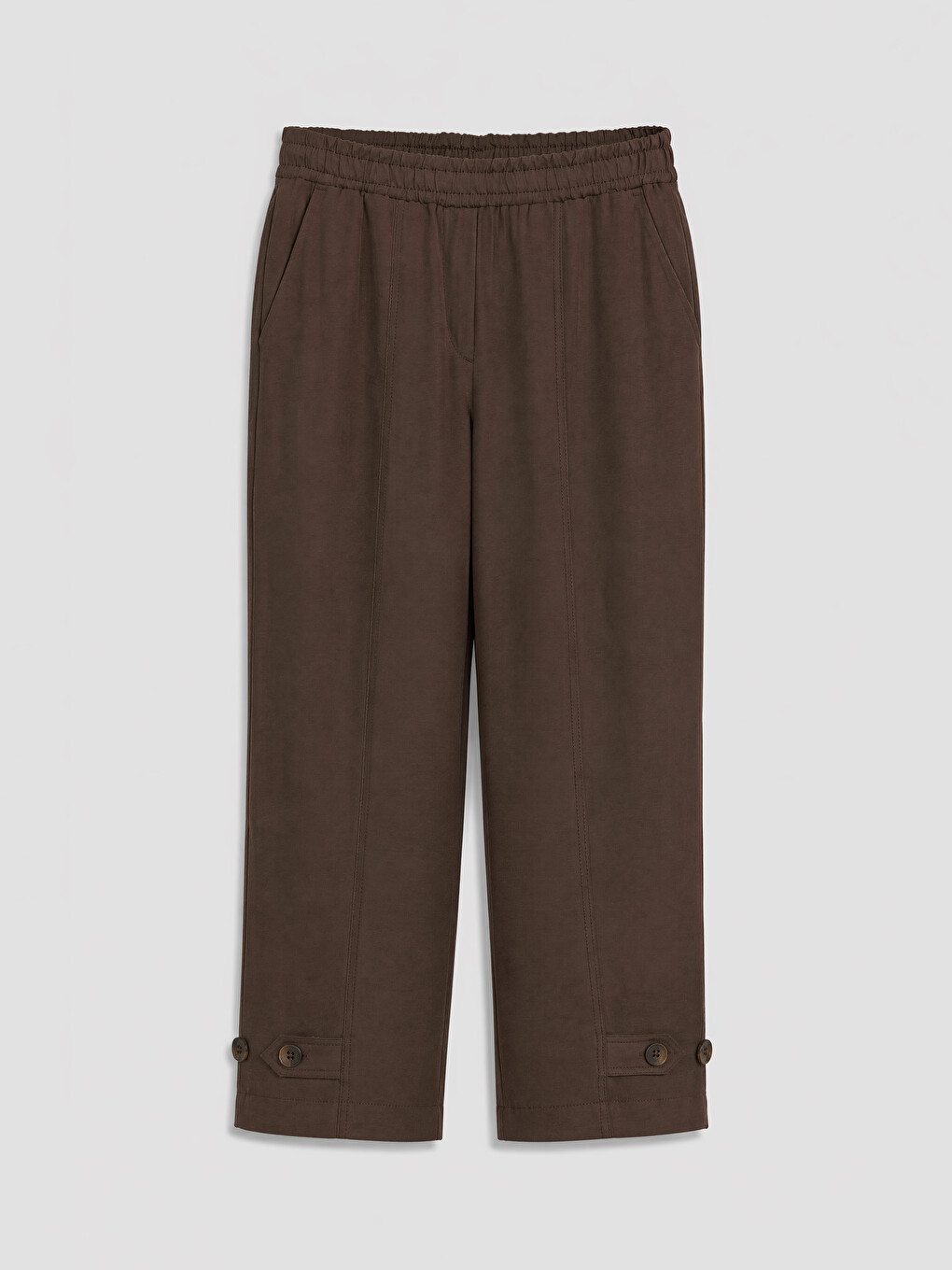 Elastic Waist Modal Blend Women's Trousers