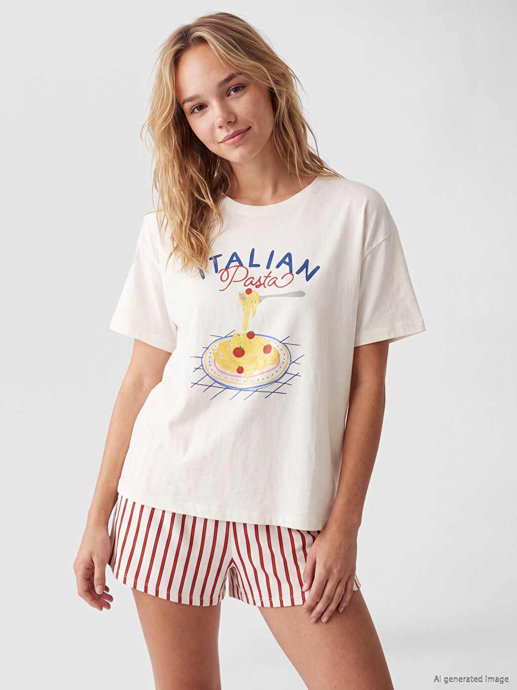 Printed Women's Shortie Pyjama Set
