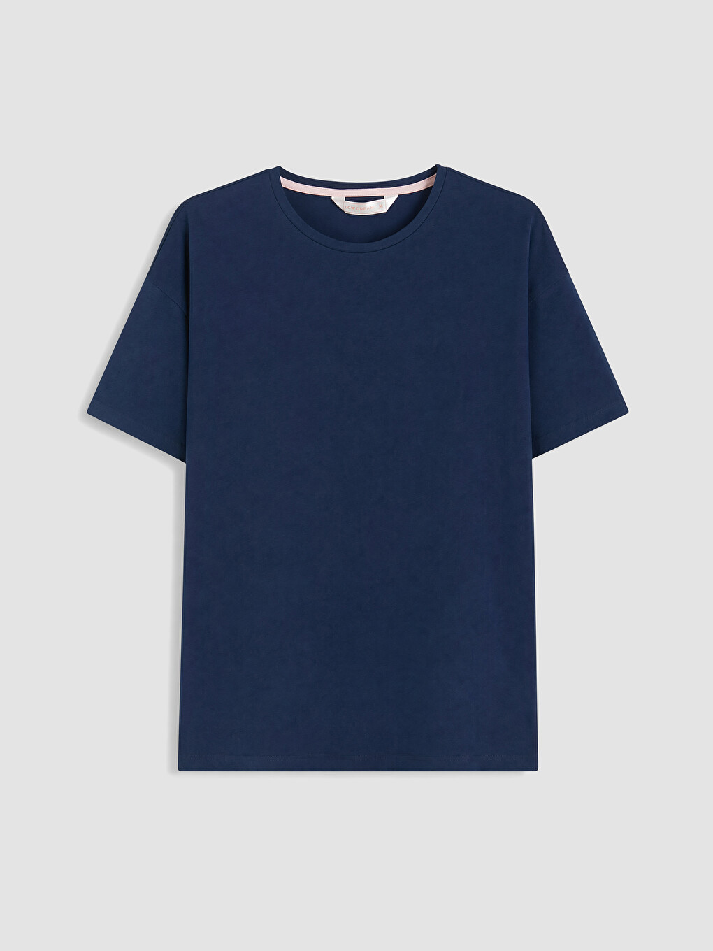 Lacivert %100 Pamuklu Kadın Kaprili Pijama Takımı-1