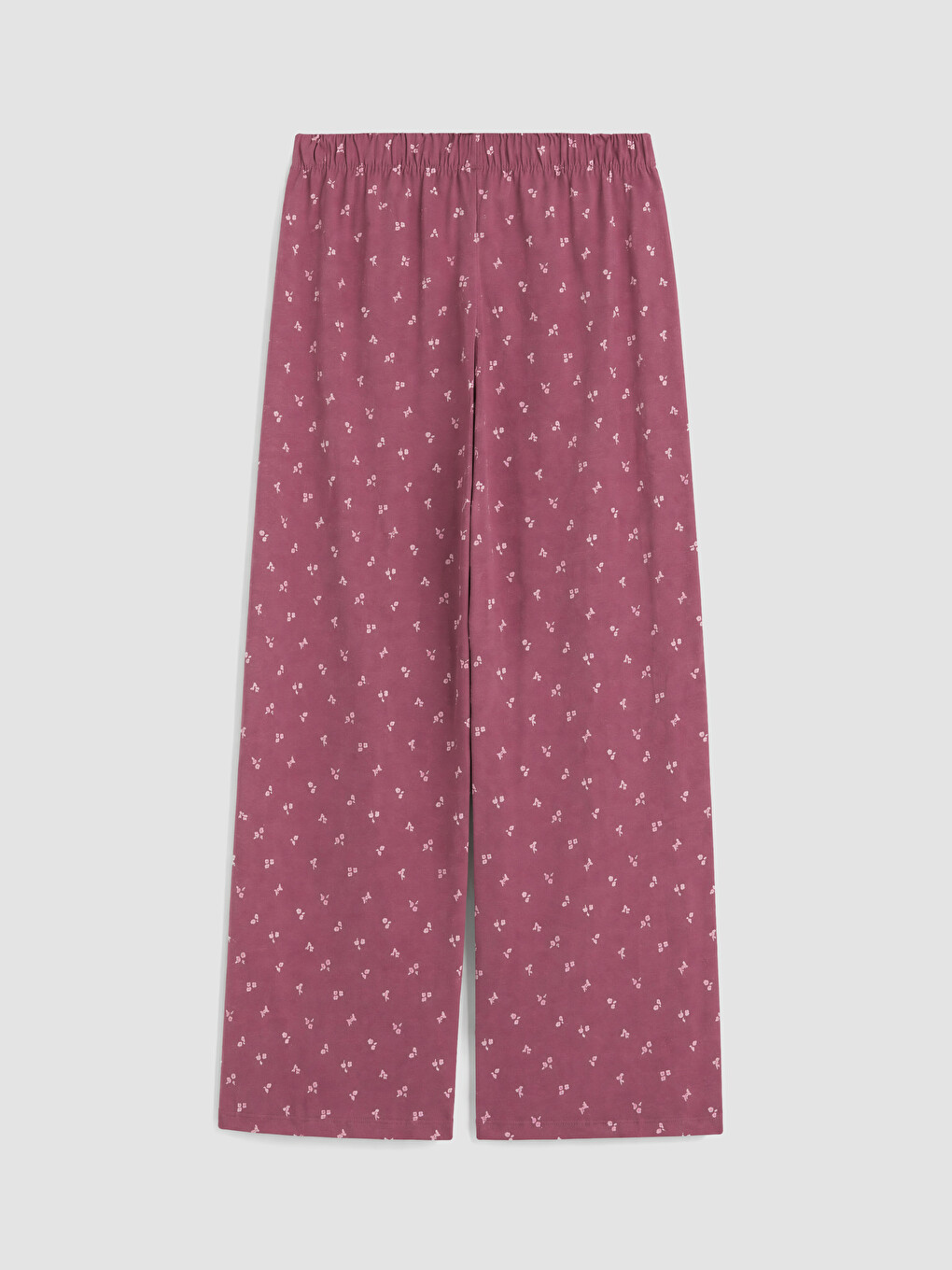 Mürdüm %100 Pamuklu Kadın Kaprili Pijama Takımı-6