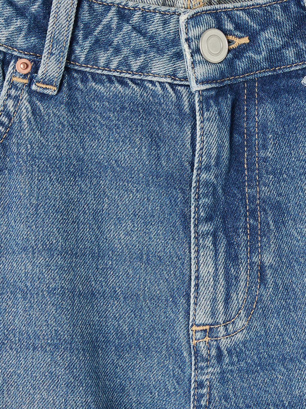 Straight Fit Kadın Jean Pantolon-5