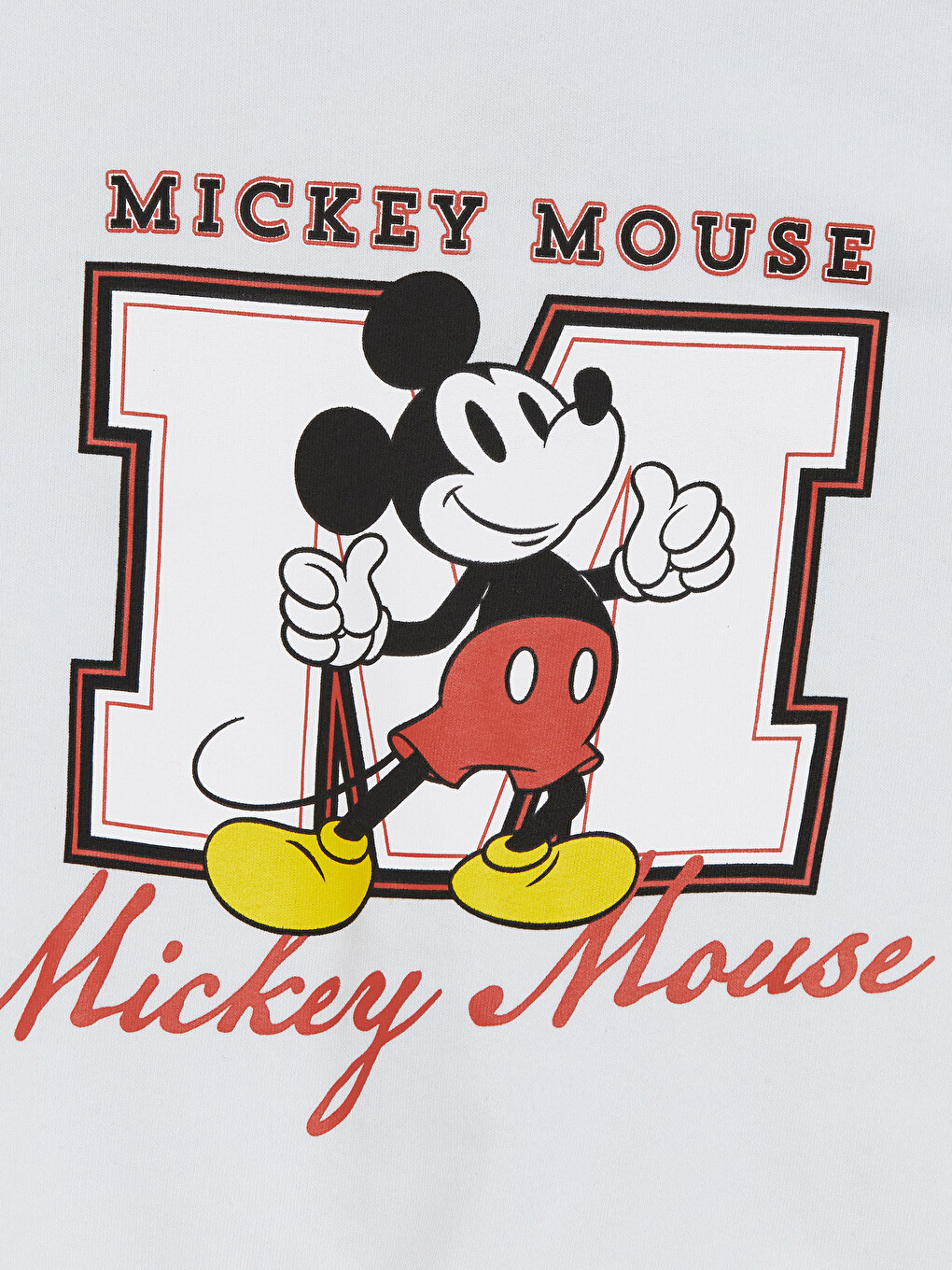 Mavi Mickey Mouse Baskılı Kız Çocuk Sweatshirt-1