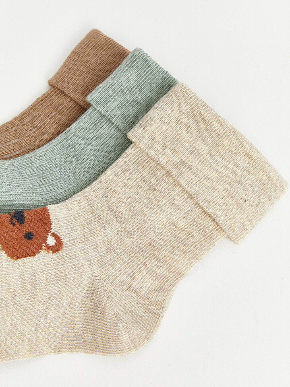 Bear Printed Baby Boys' Ankle Socks 3-pack-4