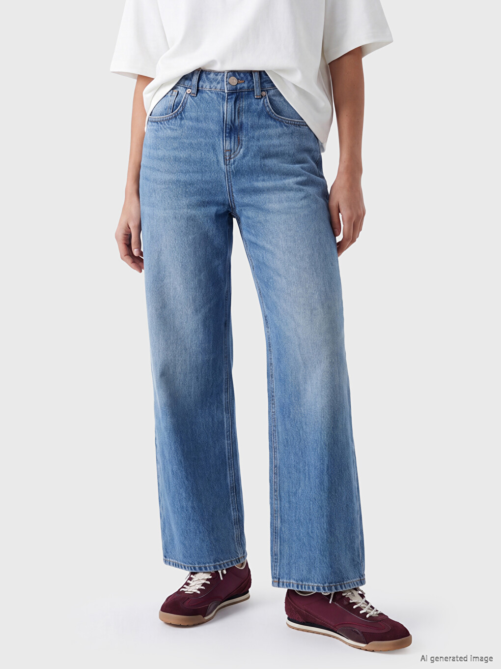 Straight Fit Women's Jeans-1
