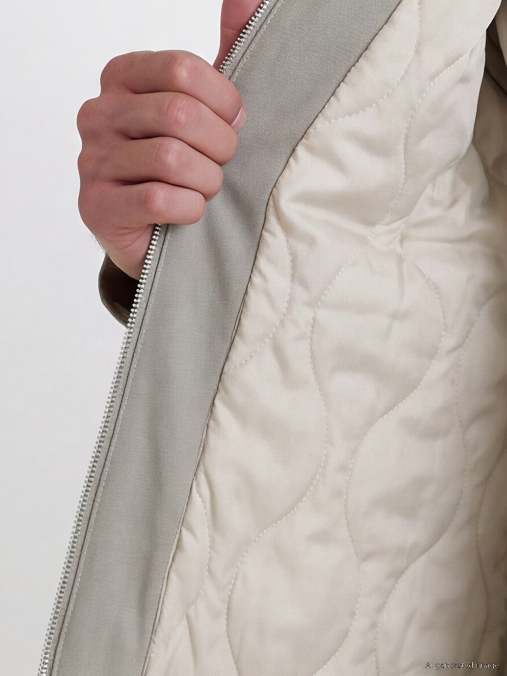 Man Beige Jacket-3