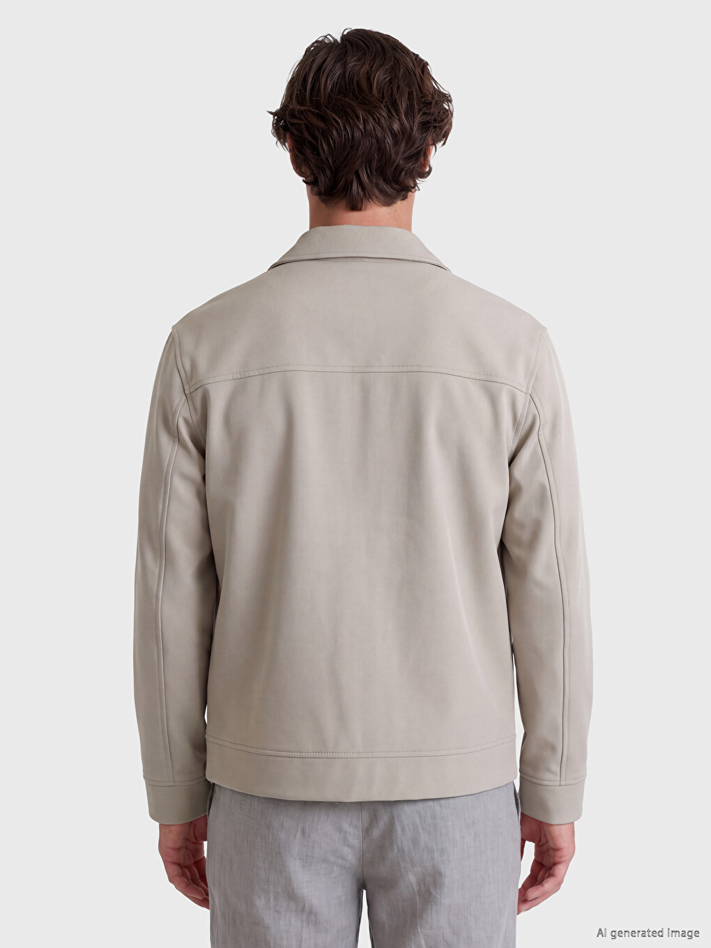 Man Beige Jacket-4