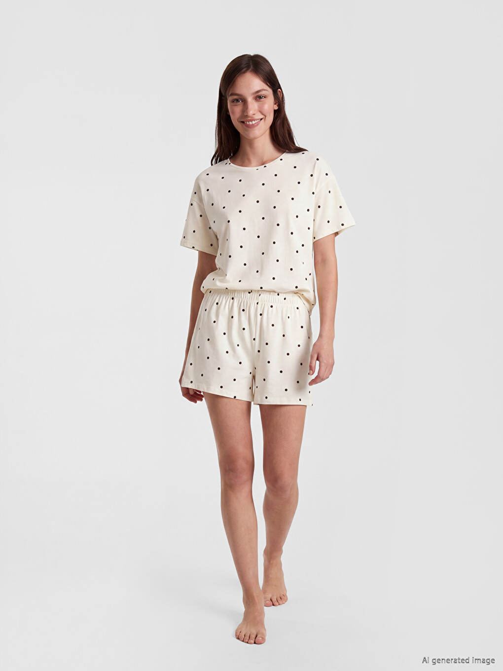 Polka Dot Women's Shortie Pyjama Set