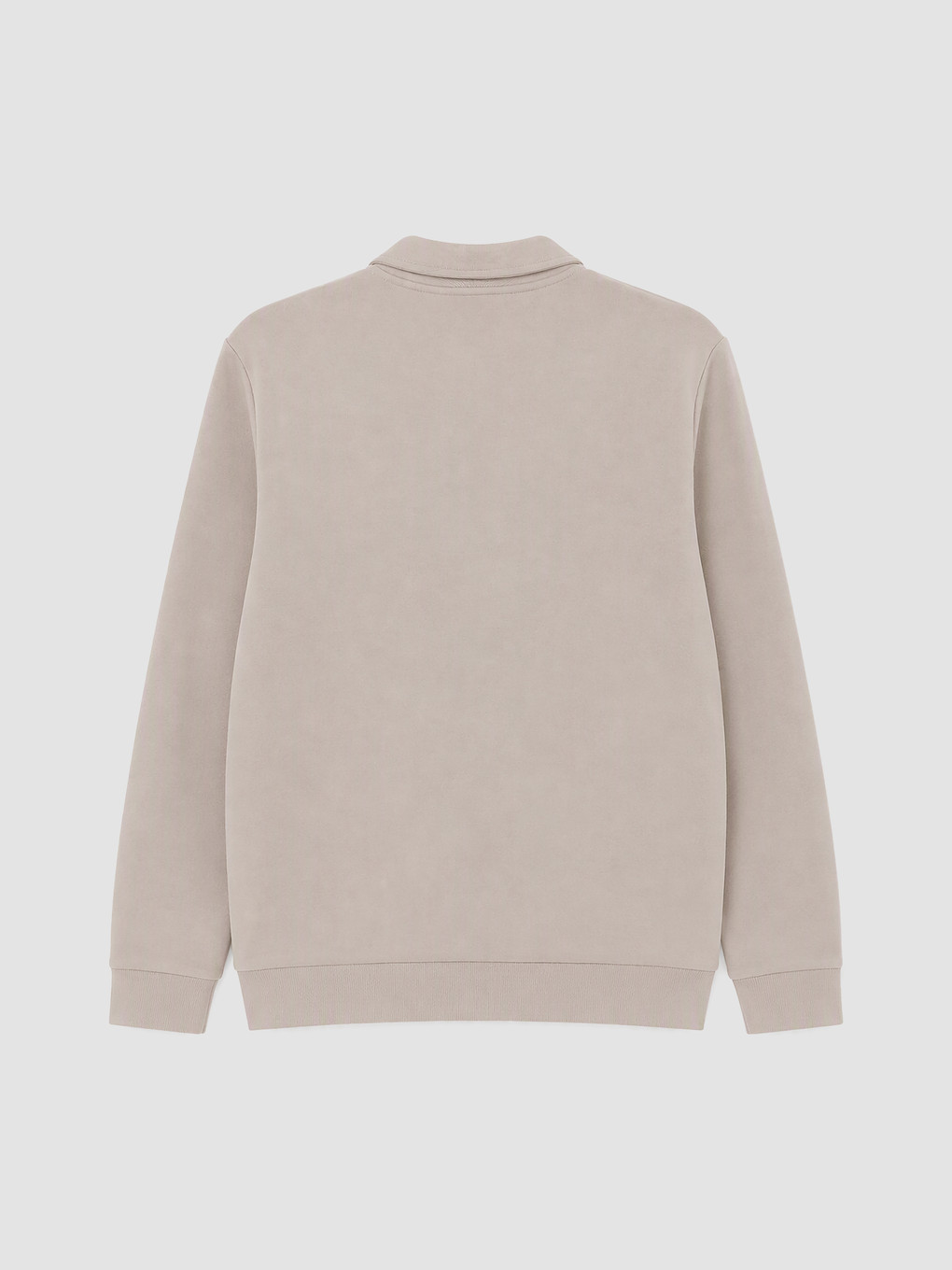 Polo Collar Printed Men's Sweatshirt-7