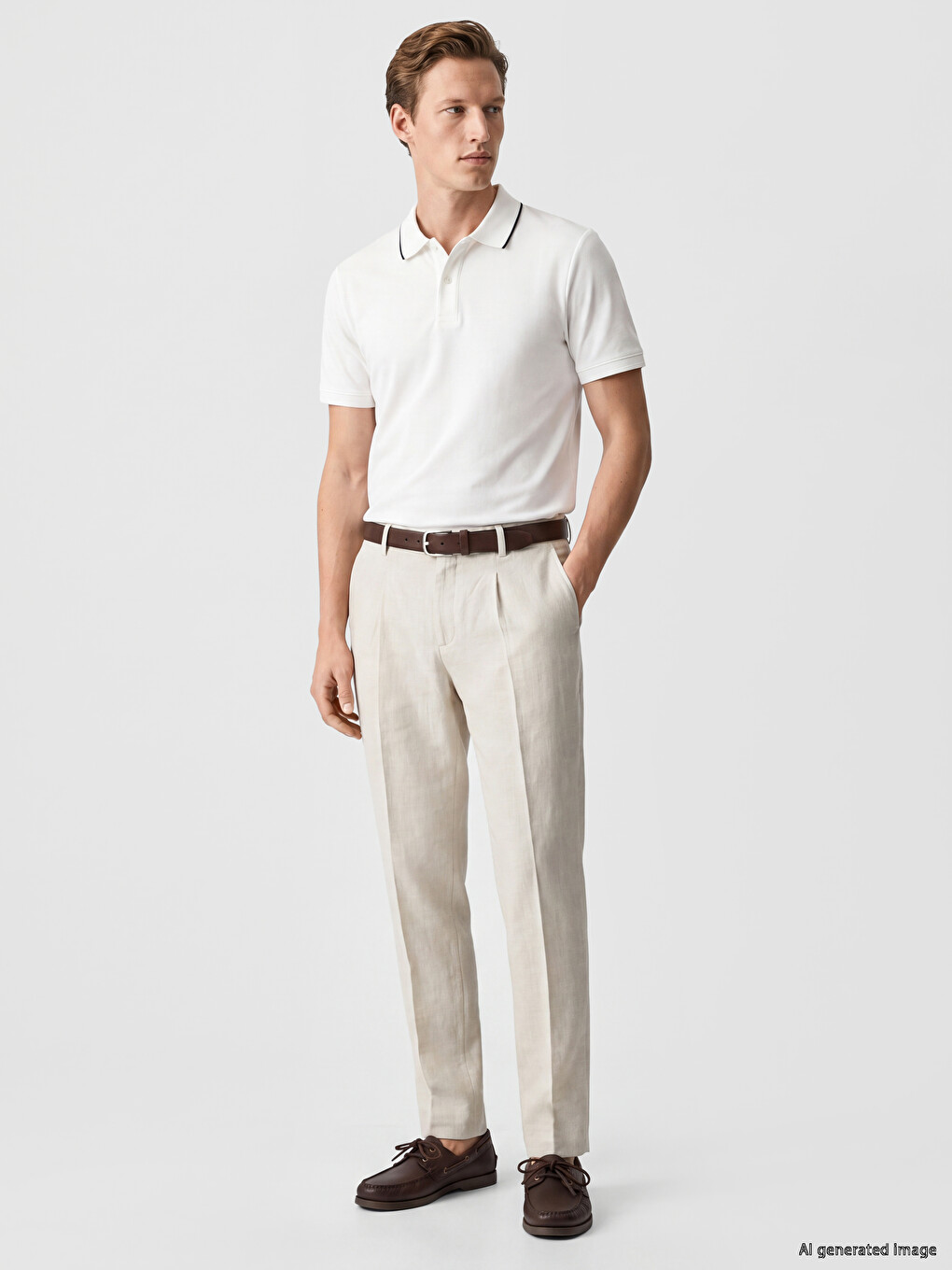 Regular Fit Polo Kragna Majica S Kratkim Rukavima Za Muškarce-1