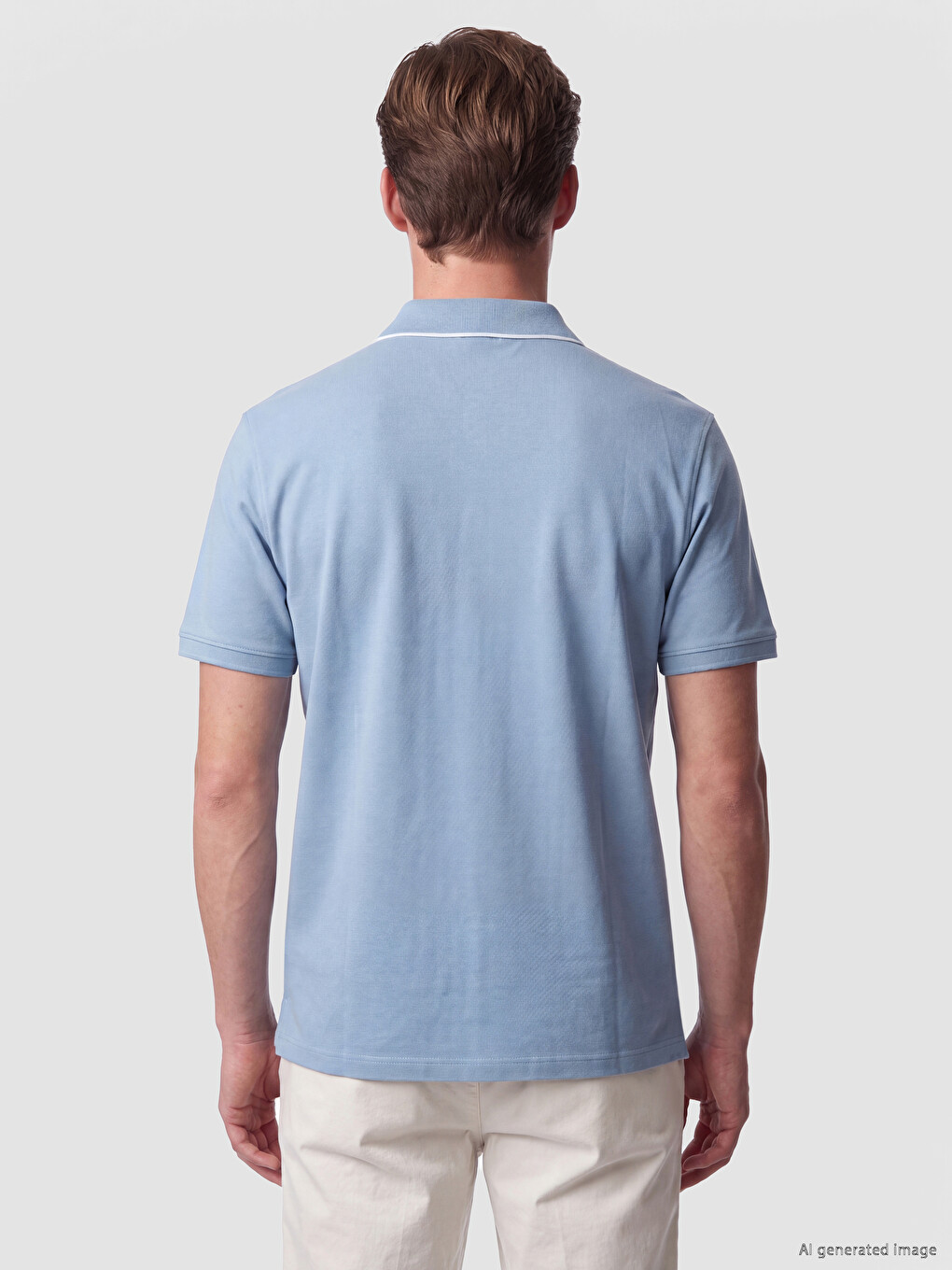 Regular Fit Polo Kragna Piqué Majica Za Muškarce-3
