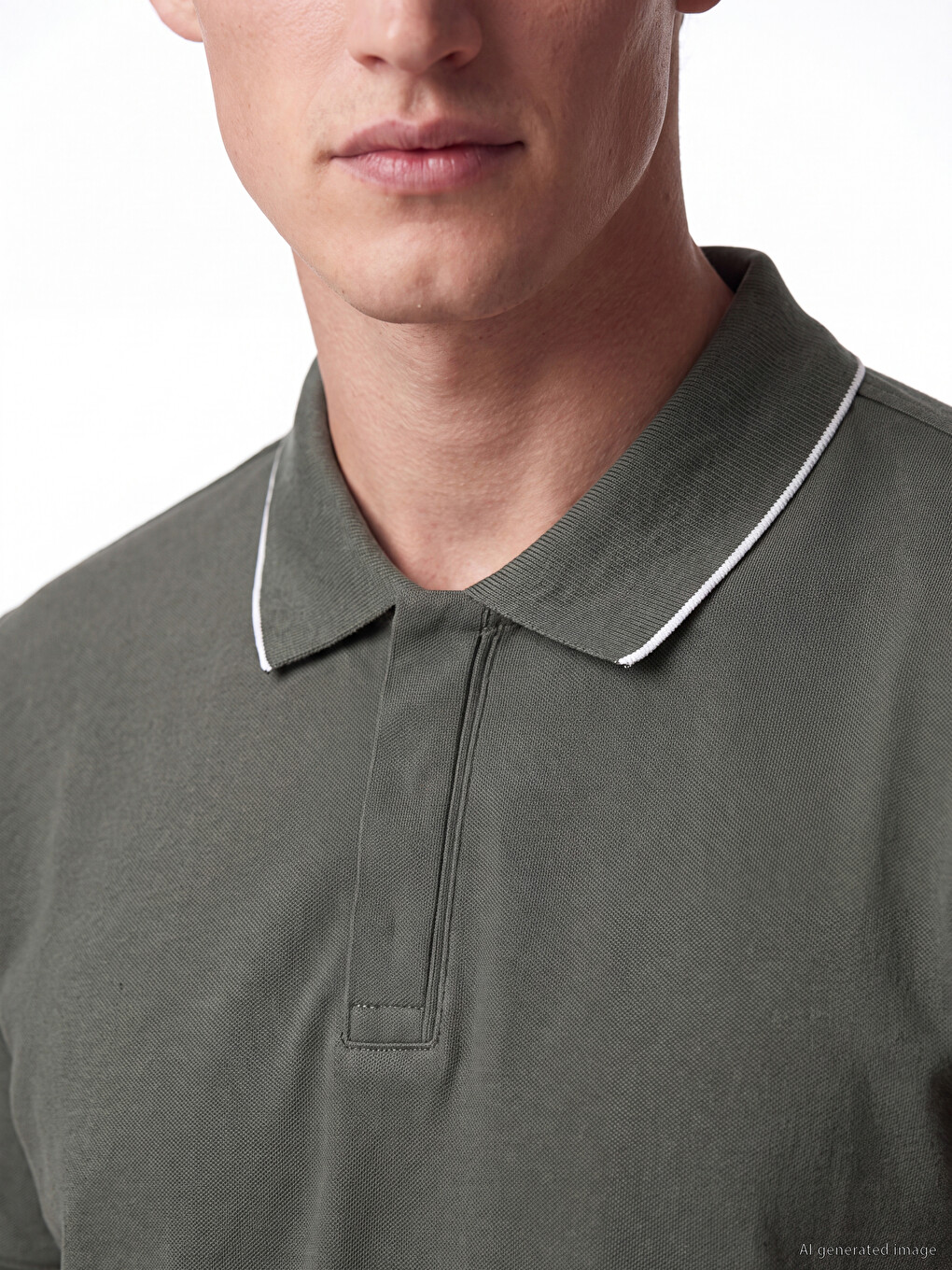 Regular Fit Polo Kragna Piqué Majica Za Muškarce-2