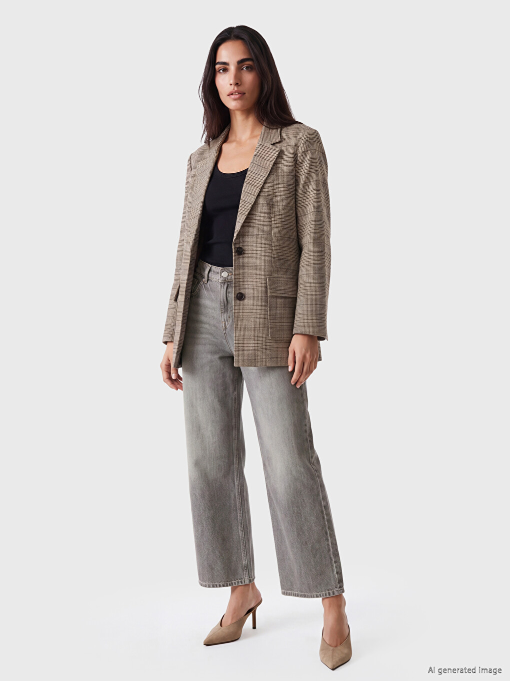 Woman Grey Jeans