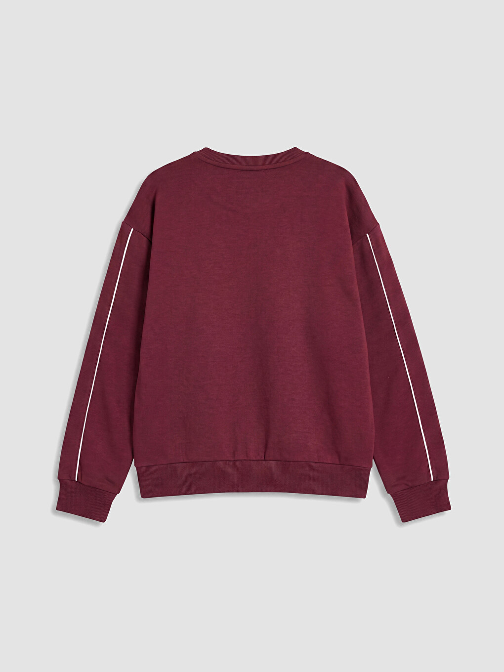 Bordo Baskılı Kız Çocuk Soft Touch Sweatshirt-2