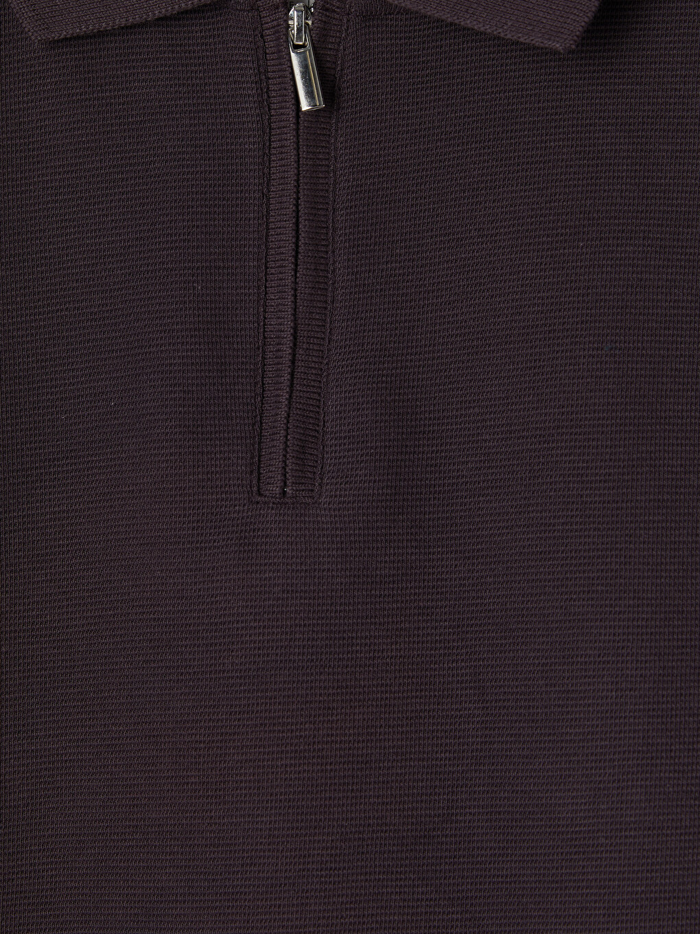 Mürdüm Polo Yaka Erkek Tişört-2